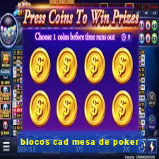 blocos cad mesa de poker